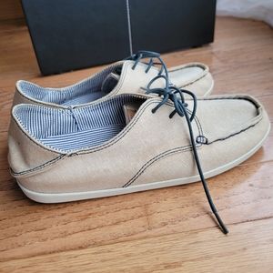 Olukai Heleuma Canvas Sneaker Shoe Converts to Slides Boating 5